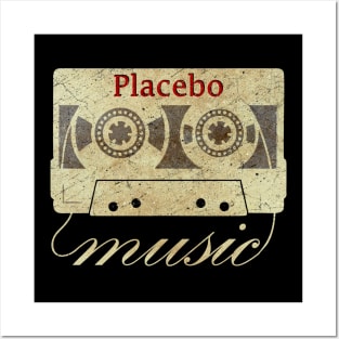 ElaCuteOfficeGirl, cassette tape vintage Placebo Posters and Art